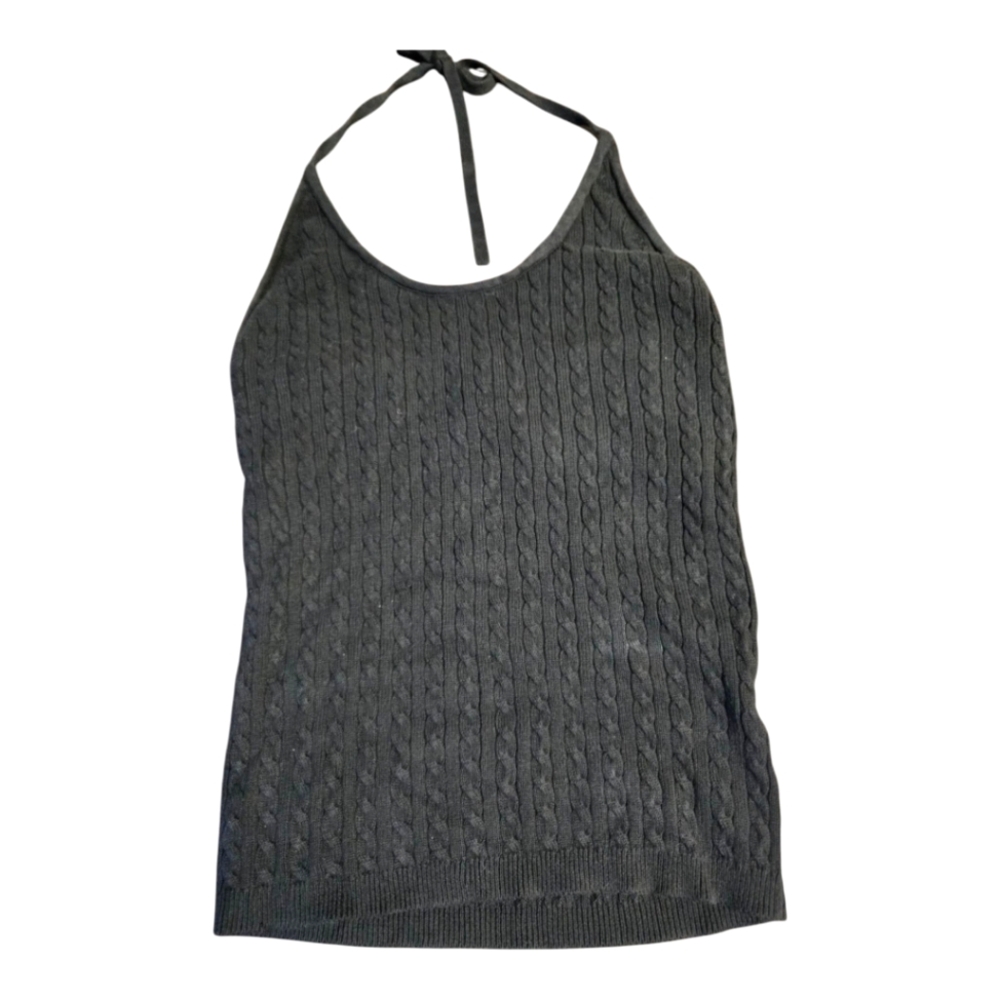 Gap Black Halter Knit Top